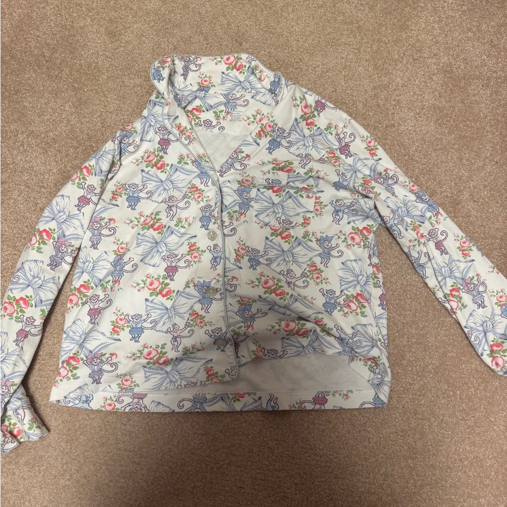 LoveShackFancy X Roller Rabbit - Long sleeve Polo Pajamas
